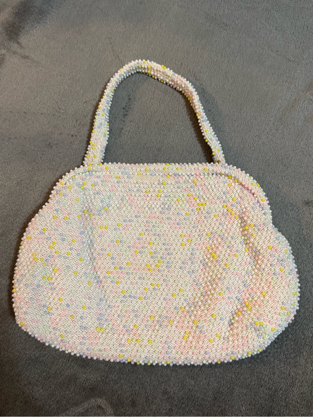 Vintage (1950s -1960s) Pastel Simon Hand-Beaded Handbag by Ernest Blum